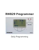 Siemens RWB29 Instructions Manual preview