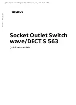 Preview for 1 page of Siemens S 563 Quick Start Manual