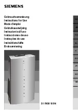 Siemens S1 RKM 10014 Instructions For Use Manual preview