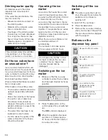 Preview for 14 page of Siemens S18ID Series Operating And Care Instructions