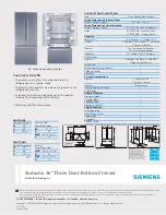 Siemens S36IT70NNP Features And Benefits предпросмотр