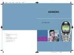 Предварительный просмотр 1 страницы Siemens S55 Manual