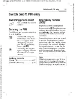 Предварительный просмотр 22 страницы Siemens S65 User Manual