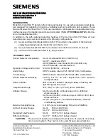 Siemens SA-3I Installation/Wiring Instructions preview