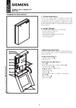 Preview for 1 page of Siemens SAP 20 Installation Instructions