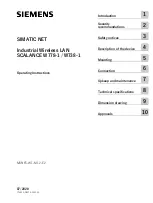 Siemens SCALANCE W738-1 Operating Instructions Manual предпросмотр