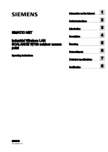 Preview for 1 page of Siemens SCALANCE W786-1PRO Operating Instructions Manual