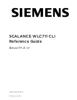 Siemens scalance WLC711 Reference Manual preview