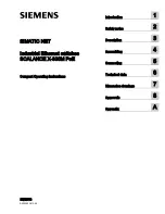 Предварительный просмотр 1 страницы Siemens SCALANCE X-300M PoE Compact Operating Instructions