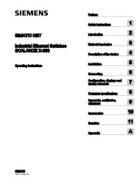 Siemens SCALANCE X302-7EEC Operating Instructions Manual предпросмотр