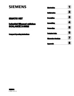 Preview for 1 page of Siemens SCALANCE X308-2M Compact Operating Instructions