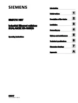 Preview for 1 page of Siemens SCALANCE XR-100WG Series Operating Instructions Manual