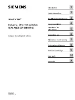 Siemens SCALANCE XR-300M PoE Series Compact Operating Instructions предпросмотр