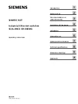 Siemens SCALANCE XR-300WG Operating Instructions Manual предпросмотр