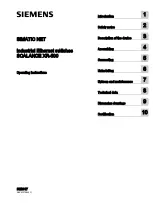 Siemens SCALANCE XR-500 Operating Instructions Manual preview