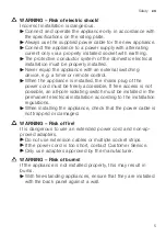 Preview for 5 page of Siemens SE23HW64CG User Manual