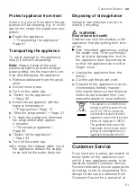 Preview for 51 page of Siemens SE23HW64CG User Manual