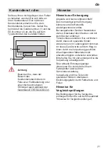 Предварительный просмотр 21 страницы Siemens SE24269 Instructions For Use Manual