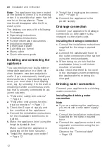 Preview for 12 page of Siemens SE63HX61CE Information For Use