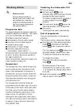 Preview for 37 page of Siemens SE64A560/17 Instructions For Use Manual