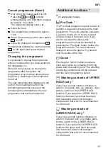 Preview for 39 page of Siemens SE64A560/17 Instructions For Use Manual