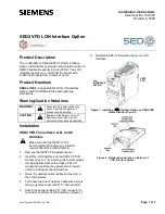 Siemens SED2-LONI/F Installation Instructions preview