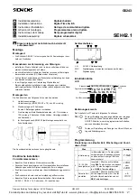 Siemens SEH62.1 Installation Instructions Manual предпросмотр