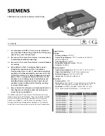 Siemens SEM3 Install Manual preview