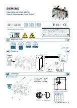 Предварительный просмотр 1 страницы Siemens SENTRON 3KL82 Series Manual