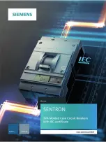 Предварительный просмотр 1 страницы Siemens SENTRON 3VA1 Manual