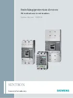 Предварительный просмотр 1 страницы Siemens SENTRON 3VL series System Manual