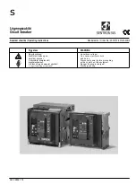 Siemens SENTRON 3ZX1812-0WL00-0AN0 Operating Instructions Manual preview