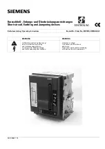 Siemens Sentron 3ZX1812-0WL90-0AA0 Operating Instructions Manual preview