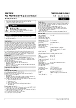 Preview for 2 page of Siemens SENTRON PAC PROFIBUS DP Operating Instructions Manual