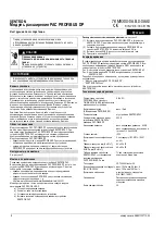 Preview for 8 page of Siemens SENTRON PAC PROFIBUS DP Operating Instructions Manual