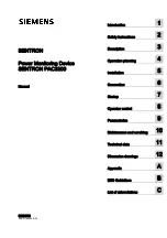 Preview for 1 page of Siemens SENTRON PAC3200 Manual