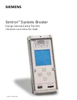 Siemens Sentron SB TP01 Series Information And Instruction Manual preview