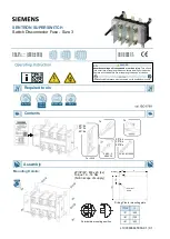 Siemens SENTRON SUPERSWITCH 3KL83 Series Operating Instructions Manual предпросмотр