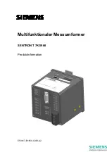 Siemens SENTRON T 7KG966 Product Information preview