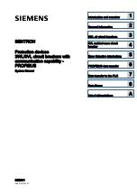 Preview for 1 page of Siemens SENTRON VL 160 System Manual