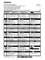 Siemens SENTRON VL400 Operating Instructions Manual preview