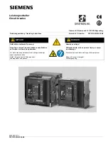 Siemens Sentron WL Operating Instructions Manual preview