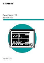 Preview for 1 page of Siemens Servo Screen 390 Service Manual