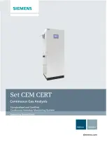 Siemens Set CEM CERT Operating Instructions Manual preview