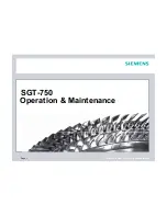 Siemens SGT-750 Operation & Maintenance preview