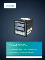 Siemens SICAM 7KG85X Manual preview