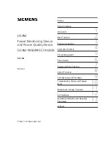 Preview for 2 page of Siemens SICAM 7KG85X Manual