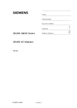 Siemens SICAM A8000 Series Manual preview