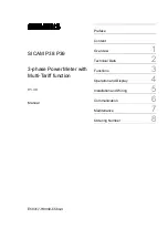 Siemens SICAM P38 Manual preview