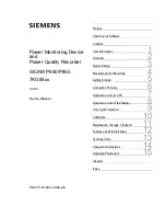 Siemens Sicam P850 7KG85 Series Device Manual preview